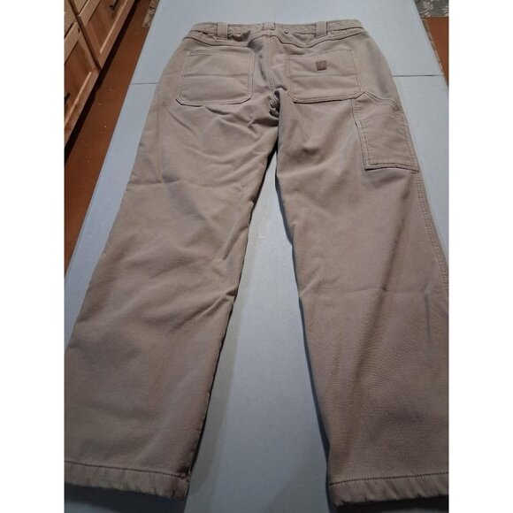 Coleman Mens Khaki Workwear Pants 36x32 Durable Cotton Blend With Pockets - Picture 2 of 7